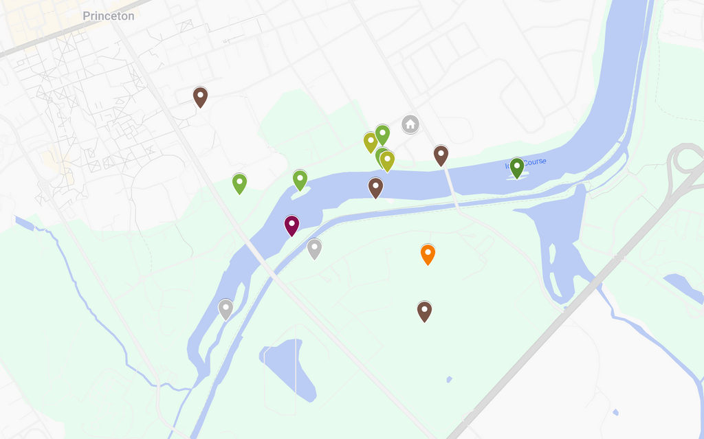 Trail camera locations map
